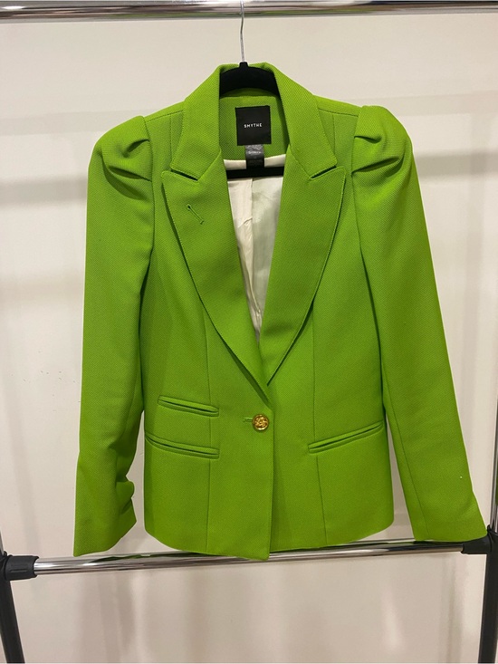 Smythe Jackets & Blazers - Smythe Bright Lime Single-Button Blazer